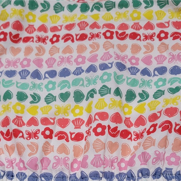 Mini Boden Rainbow Seaside Print Dress - Picture 5 of 5